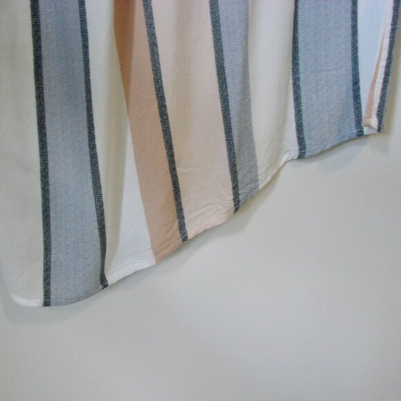 Wide Leg Jumpsuit Smocked Top Striped Off Shoulder Ocean Drive Beach Medium - Picture 8 of 15